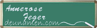 Annerose Feger Visitenkarte